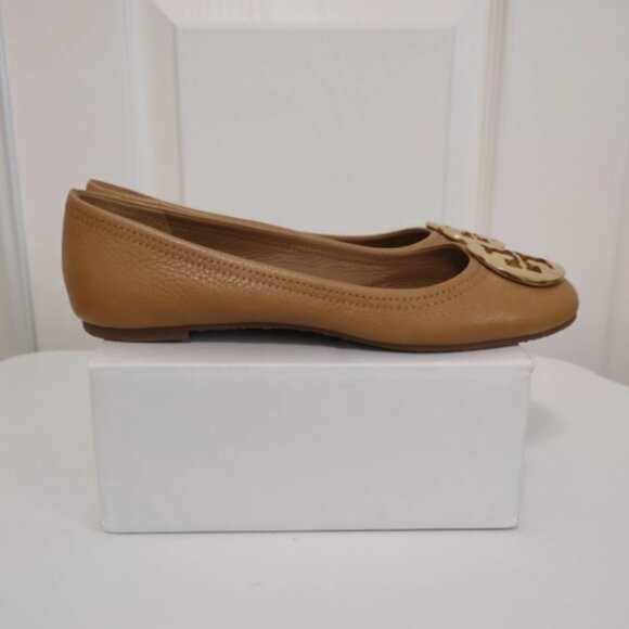 Tory Burch Women's Camel Leather Ballet Flats, Size 6.5, EUC - Picture 3 of 7